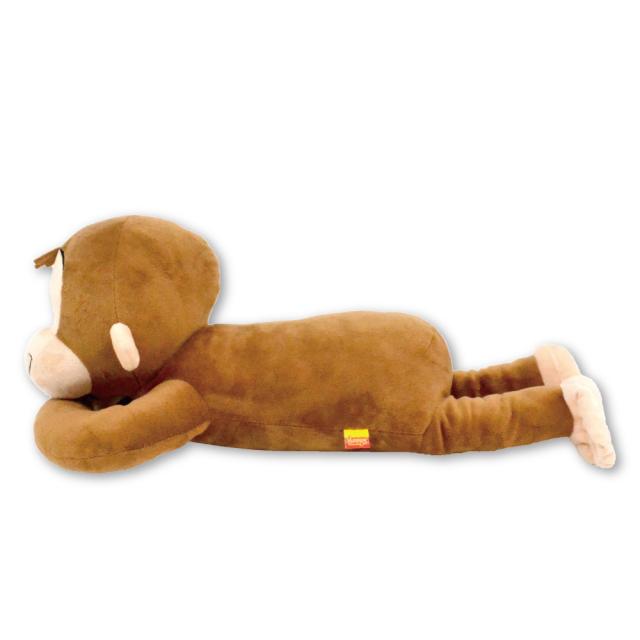 送料無料】おさるのジョージ ぬいぐるみ 50cm (寝そべり) キャラクター