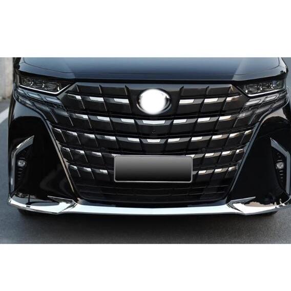 新型アルファード40系 フロント バンパーガーニッシュ ALPHARD 40系 アクセサリー カスタムパーツ フロント バンパーリップトリム 傷防止_1