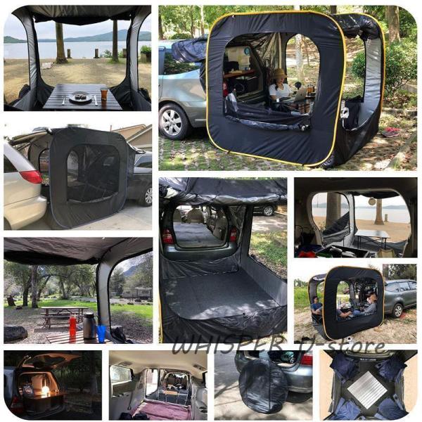 車中泊テント 車サイドタープ 防水ポップアップ Welina SUV用簡易テント 日よけとしても使用 防災用テント 収納簡単_5
