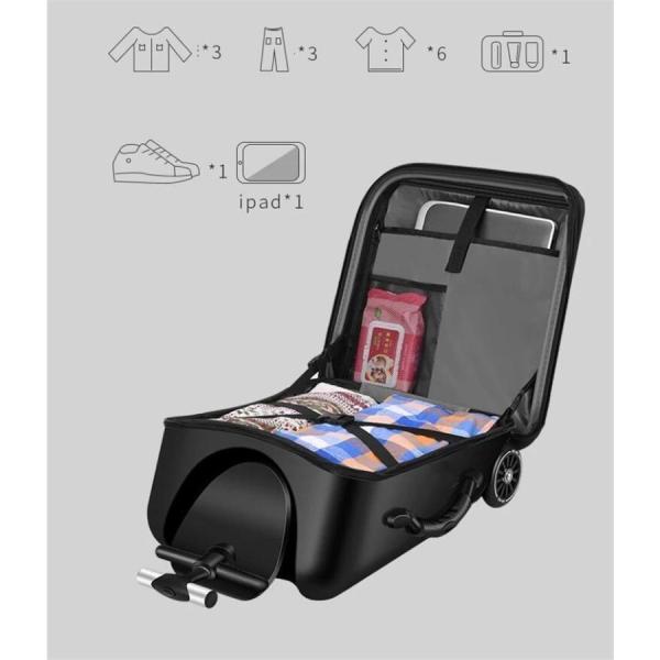 キッズキャリーケース 20インチ 軽量座れる スーツケース Welina 子供用のおしゃれなキャリーバッグ 旅行にも使える便利なデザイン_2