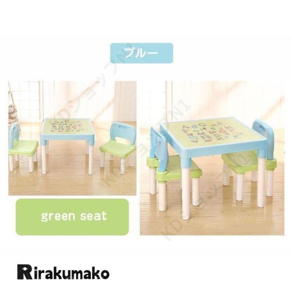 子供用テーブル＆チェアセット 3歳から 学習机 Welina 机椅子セット 幼児デスク 子供部屋インテリア 組立式 お絵描き勉強に_5