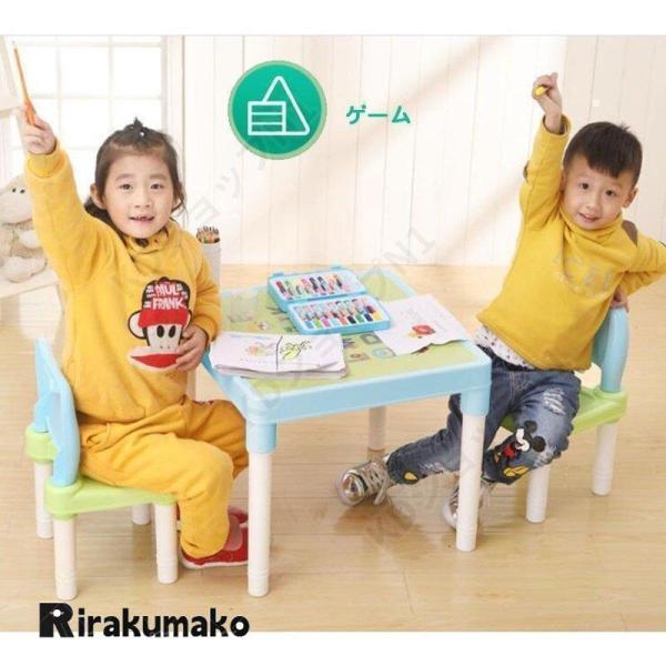 子供用テーブル＆チェアセット 3歳から 学習机 Welina 机椅子セット 幼児デスク 子供部屋インテリア 組立式 お絵描き勉強に_7