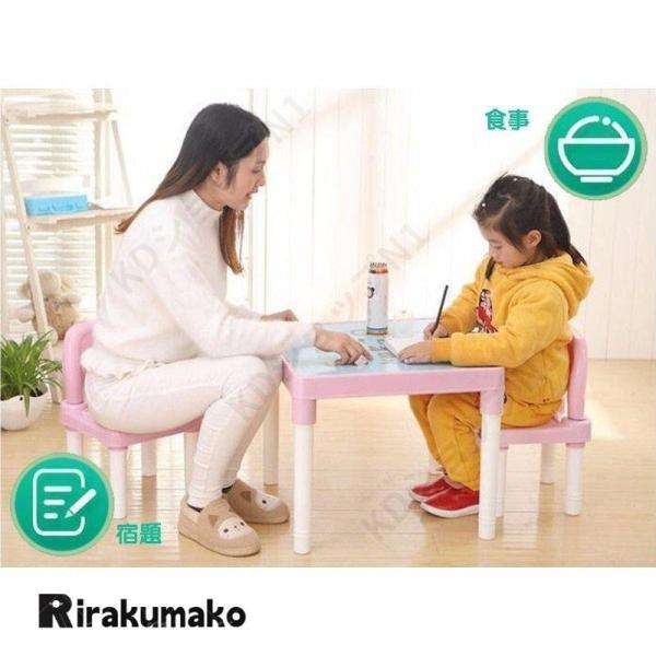 子供用テーブル＆チェアセット 3歳から 学習机 Welina 机椅子セット 幼児デスク 子供部屋インテリア 組立式 お絵描き勉強に_9