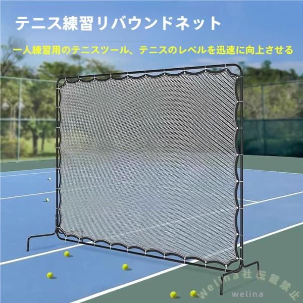 リバウンドネット 2.88×2.35m 簡単組立 室内外兼用 テニス練習 Welina