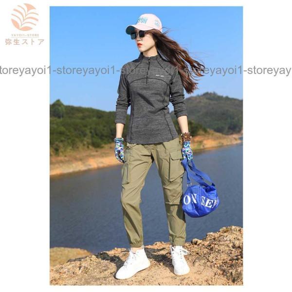トレッキングパンツ レディース ロング 登山ズボン アウトドア Welina（株） 防撥水 通気速乾 クライミングにも 春の山ガールコーデに動きやすい_10