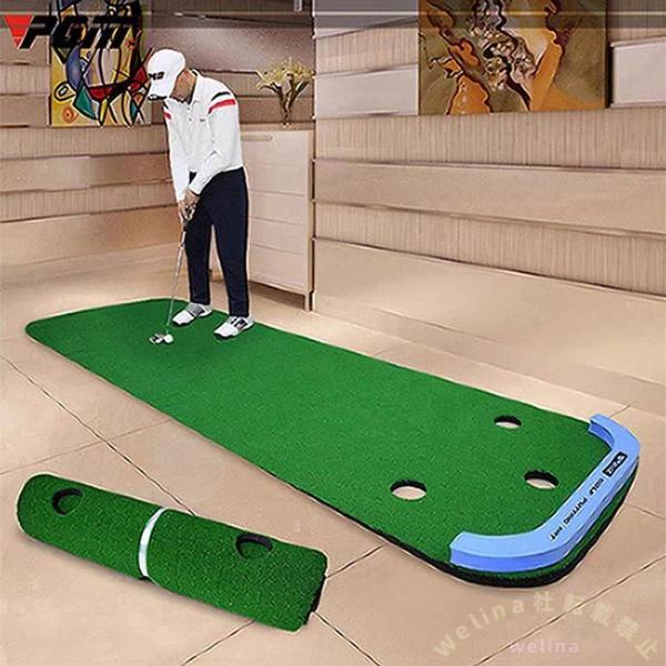 パターマット ゴルフ 3m 室内練習 Welina パター練習器具 アプローチ 自宅 室外 大型 ライン カップ付き プレゼント 目標練習で上達サポート