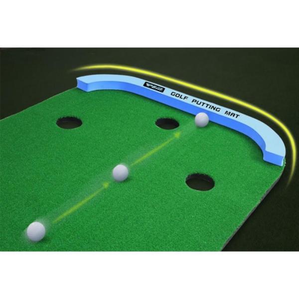パターマット ゴルフ 3m 室内練習 Welina パター練習器具 アプローチ 自宅 室外 大型 ライン カップ付き プレゼント 目標練習で上達サポート_3