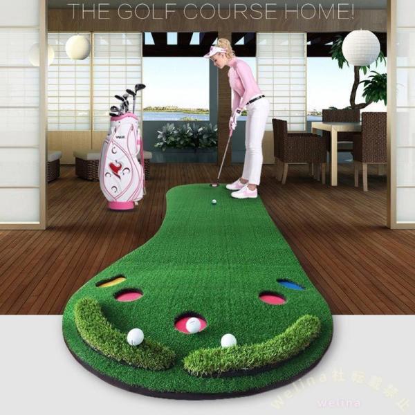 パターマット 3m 300×100cm 静音 ゴルフ練習マット Welina 室内/屋外対応 パター練習器具 自宅練習 収納しやすい アプローチ練習にも