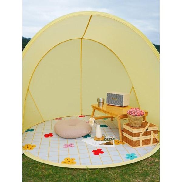 屋外 折りたたみビーチテント 小型 Welina 日除け 風よけ キャンプ 海 プール ピクニック 収納簡単 軽量 ポータブル 夏 レジャー_2
