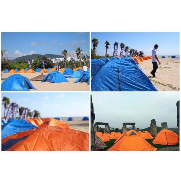 2人用ドーム型テント 軽量 二重層 スカート付き 4シーズン対応 Welina キャンプ/登山/バイク/防災に 簡単設営 3色選択 風雨に強いアウトドアテント_13