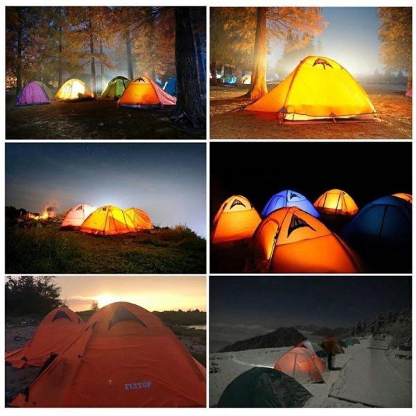 2人用ドーム型テント 軽量 二重層 スカート付き 4シーズン対応 Welina キャンプ/登山/バイク/防災に 簡単設営 3色選択 風雨に強いアウトドアテント_14