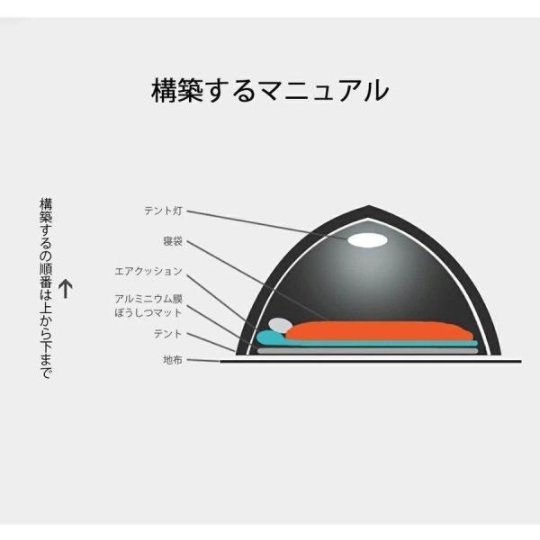 2人用ドーム型テント 軽量 二重層 スカート付き 4シーズン対応 Welina キャンプ/登山/バイク/防災に 簡単設営 3色選択 風雨に強いアウトドアテント_15