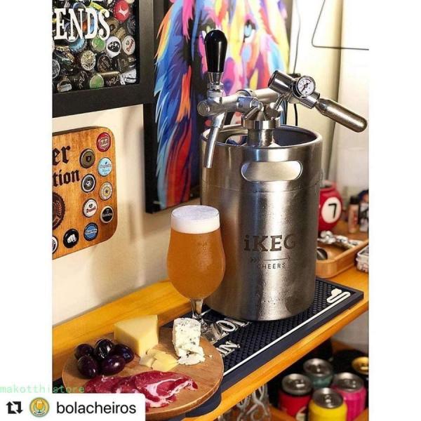 ビールサーバー 2L ステンレス樽システム ミニCO2レギュレーター付き Welina 家庭用/業務用 缶ビールを泡立ち良く 蛇口付き 安全設計_5