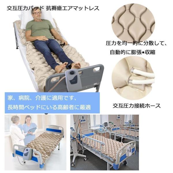 床ずれ防止マット 交互圧力パッド 電動ポンプ付き 褥瘡予防 Welina 介護エアマット 通気性◎ 長時間ベッドの高齢者/患者介護に最適_1