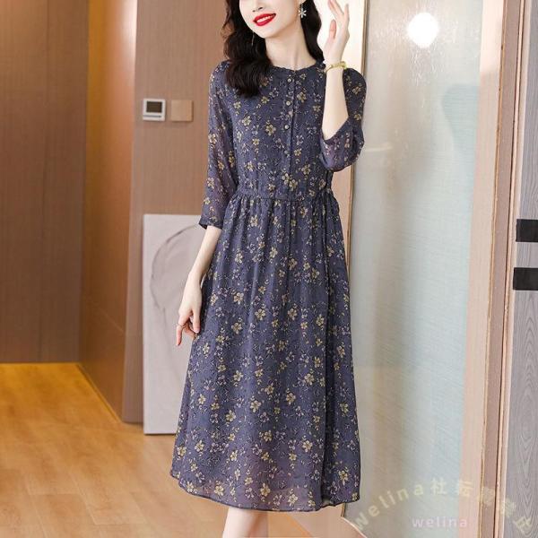 フォーマルドレス 体型カバー 上品ワンピース 春夏対応 Welina 結婚式/顔合わせ/食事会に 50代〜70代向け 大人きれい