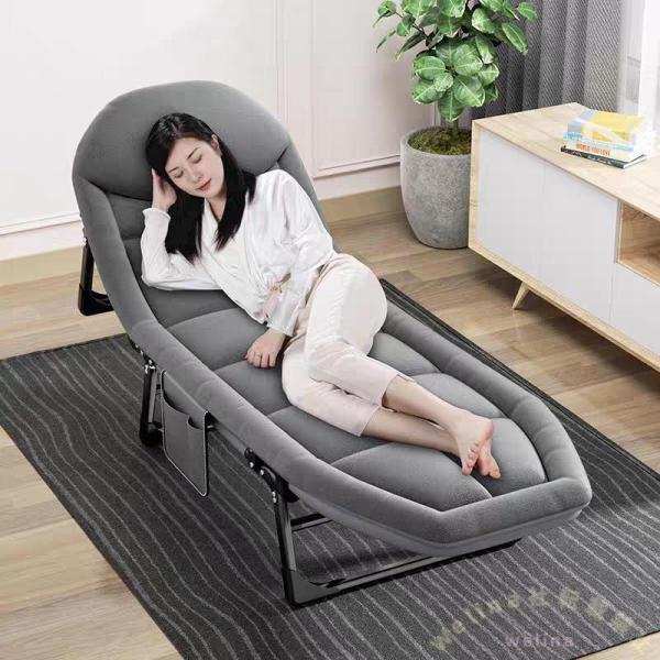 折り畳みベッド 簡易ベッド スリム お昼寝/仮眠用 Welina コンパクト収納 女性にも扱いやすい ごろ寝ベッド 休憩に（グレー）