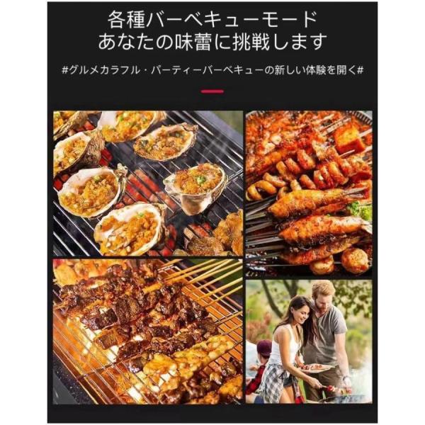 炭火バーベキューグリル 8-16人用 大型 BBQコンロ 屋外用 Welina 中庭/庭で本格焼き カーボンオーブン 大人数パーティーに 家庭用グリル_2