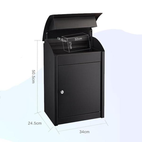 宅配ボックス 郵便ポスト一体型 スタンドポスト 防水 Welina 屋外用 スチールロッカー 複数受け取りOK 郵便受け 置き配ボックス_7
