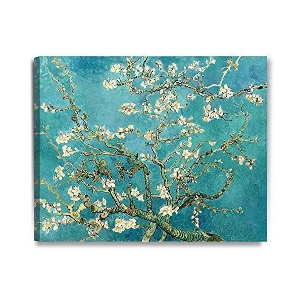アートパネル ゴッホ風 『花咲くアーモンドの木の枝』 Welina 抽象画 油絵風 壁絵 ポスター モダン インテリア 絵画 壁掛けアート_2