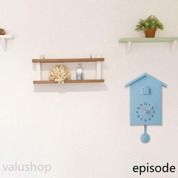 鳩時計 置き掛け2WAY 振り子 アナログ 北欧かわいい Welina（株） リビング子供部屋に カッコウ時計風 インテリア時計 からくり雰囲気_10