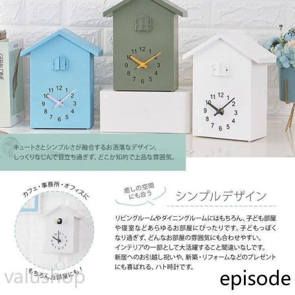 鳩時計 置き掛け2WAY 振り子 アナログ 北欧かわいい Welina（株） リビング子供部屋に カッコウ時計風 インテリア時計 からくり雰囲気_7