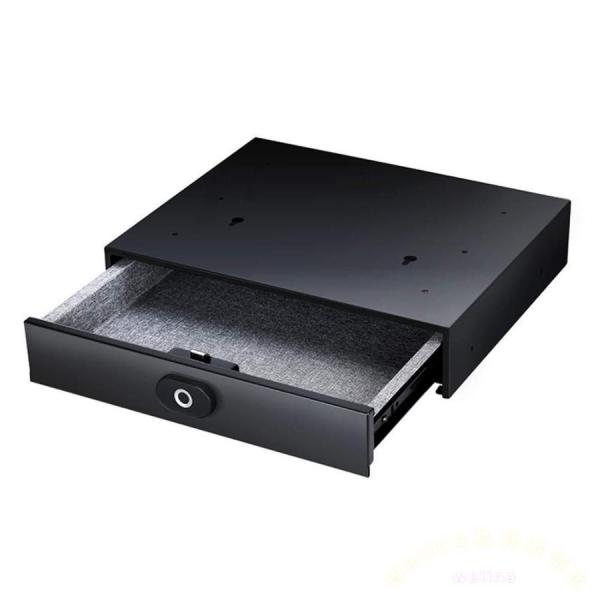 指紋認証 金庫 引き出し型 パスワードセーフ ミニセーフ Welina 隠しデスクキャビネット用 防犯収納 スマートホーム貴重品保管に