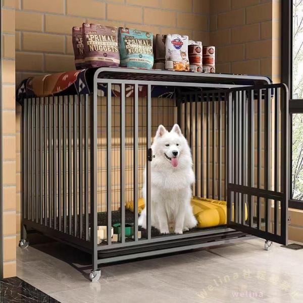 犬用ケージ ステンレス製 トイレ対応 大型ペットサークル Welina 犬猫