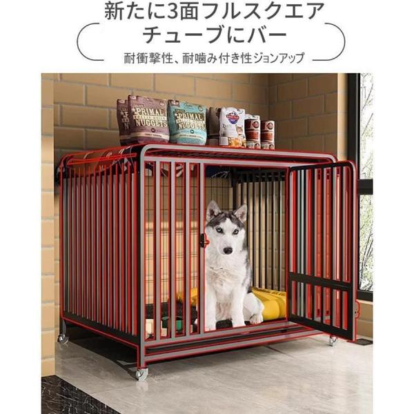 犬用ケージ ステンレス製 トイレ対応 大型ペットサークル Welina 犬猫