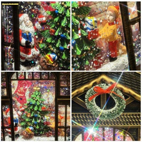 クリスマス置物 スノーイングハウスライト スノードーム Welina（株） ウォーターボール 幻想的イルミ インテリア飾り ギフトにぴったり_3