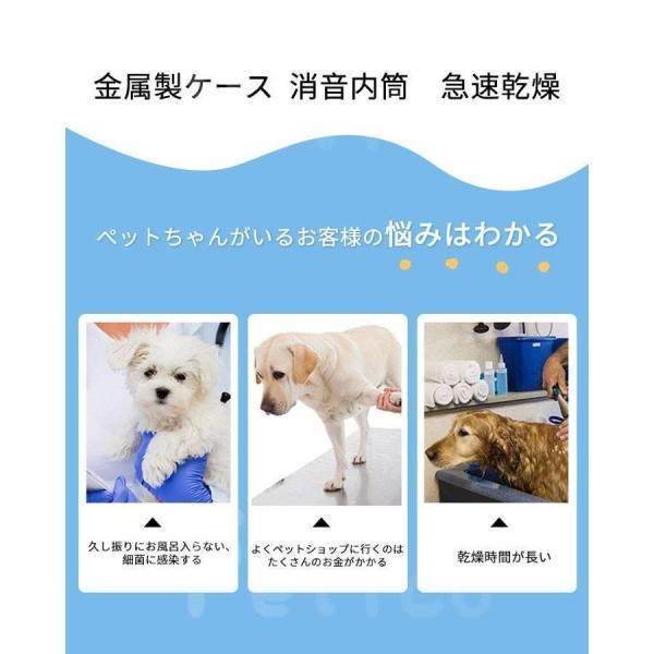ペットドライヤー 犬用ブロワー 冷風〜温風 無段階風量 Welina 低騒音 3ノズル付き 速乾でお手入れ楽々 自宅トリミングに_1