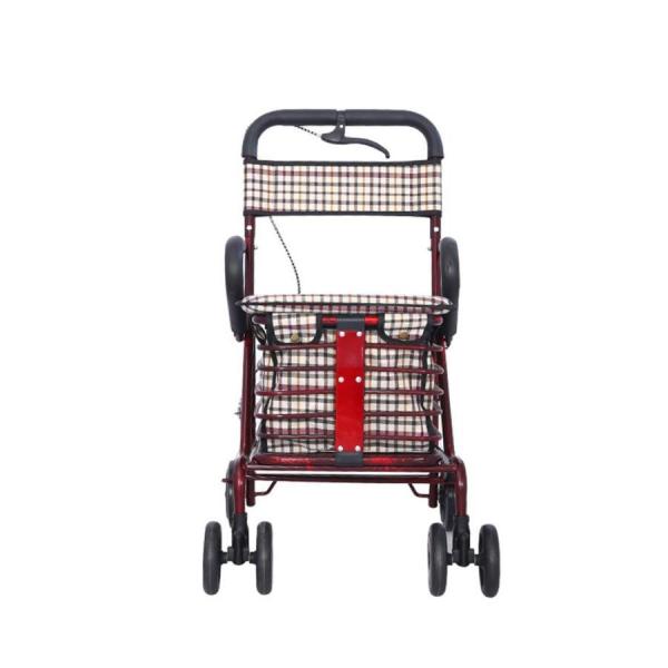 シルバーカー 軽量コンパクト 手元ブレーキ付き ショッピングカート Welina 横押し対応で使いやすい 介護・お買い物に キャリーカート 敬老の日にも