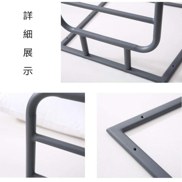 ベッド用手すり 転落防止 ベッドアーム ステンレス鋼 パンチ式 Welina 工具不要で簡単設置 マットレス高さ対応 立ち上がり補助 介護用サイドレール_2