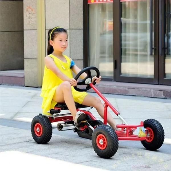 4輪乗用玩具 ゴーカート ペダル式 3〜12歳 子供用 Welina 足こぎバギー 誕生日/クリスマスプレゼントに 屋外遊びの運動不足解消