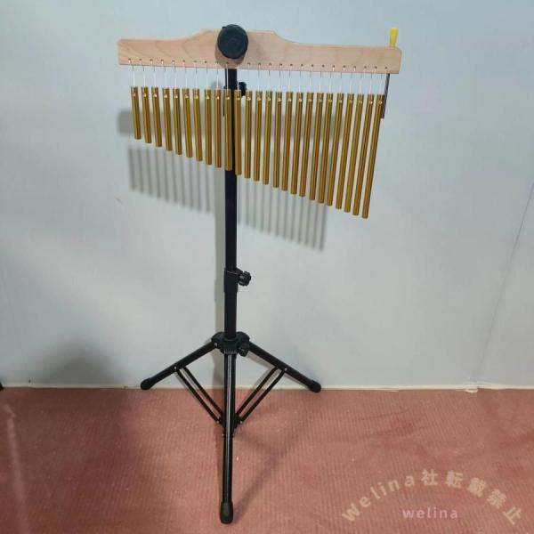 ツリーチャイム 36音 バーチャイム スタンド付き 楽器 Welina ウィンドチャイム/打楽器 教育/知育に 音楽会/文化祭/クリスマスにも