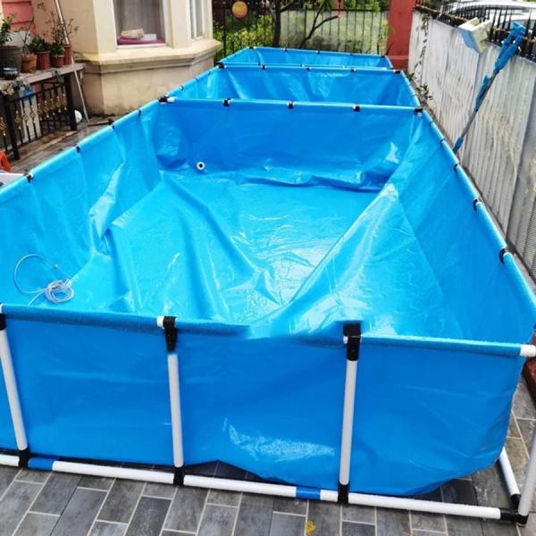長方形プール 大型 水槽 立体養魚池 スタンド付き Welina 組み立て簡単 水を貯めやすい 魚/海産物養殖に 安全性 耐久設計_1