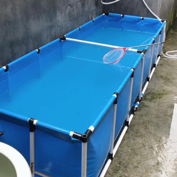 長方形プール 大型 水槽 立体養魚池 スタンド付き Welina 組み立て簡単 水を貯めやすい 魚/海産物養殖に 安全性 耐久設計_3