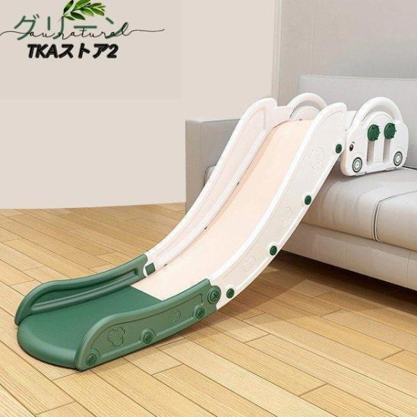 子供折りたたみすべり台 組立簡単コンパクト耐荷重省スペース Welina（株） 幼児キッズベビースライダー階段ソファ用 屋内遊び遊具 安全おしゃれ滑り台_2