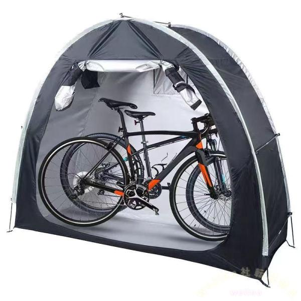 自転車テント ２〜３台用 バイクガレージ 屋外サイクルハウス Welina ＵＶカット 遮熱 収納小屋 自転車カバー一体 設置簡単 雨よけ 置き場確保