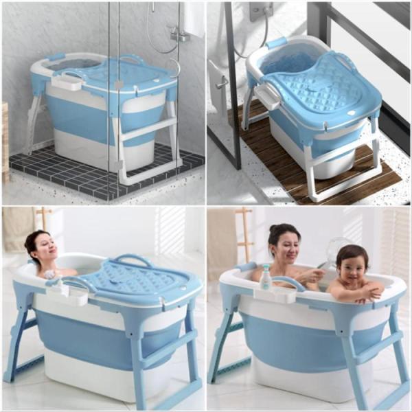折りたたみ浴槽 ポータブルバスタブ 組立不要 収納簡単 持ち運び便利 Welina 浸漬ＳＰＡ シャワーバスタブ 家庭用 大人 子供対応 おうちバス_1