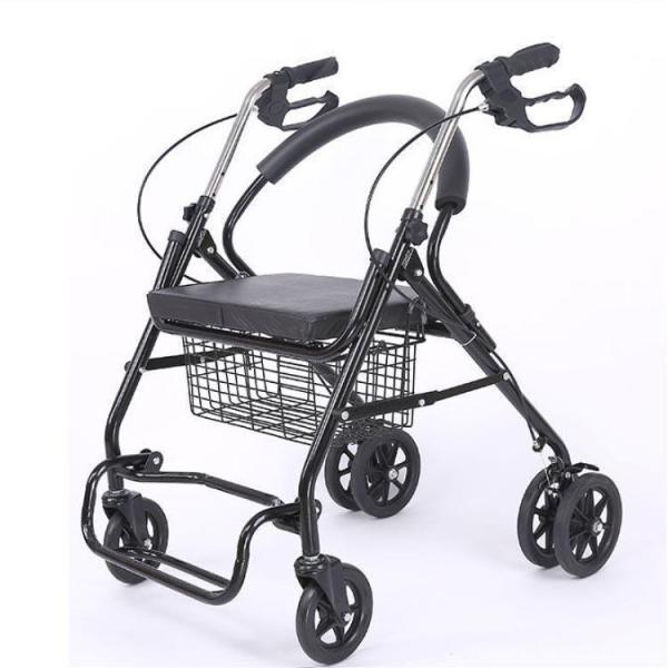 改良版シルバーカー ショッピングカート 介護用品 高齢者 手押し車 Welina コンパクト 座れるタイプ お出かけに便利 老人用カート 便利グッズ_2