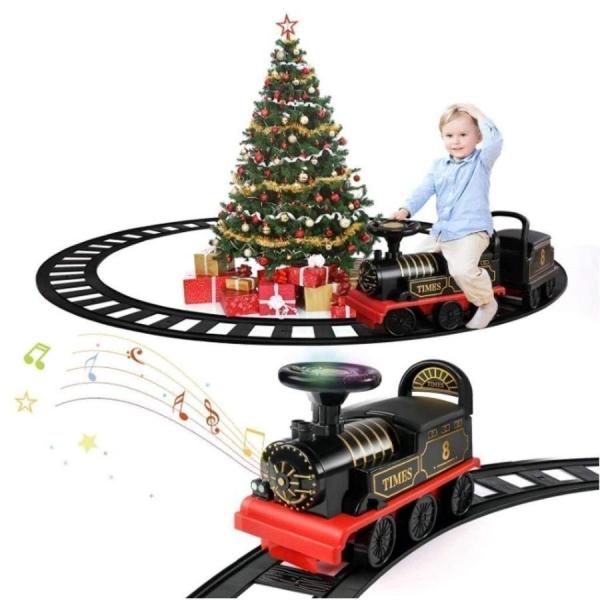 電動4輪乗用玩具 トラック＋電車おもちゃセット Welina 音と光つき 男の子女の子のプレゼントに クリスマス/誕生日ギフト 走行おもちゃ_2