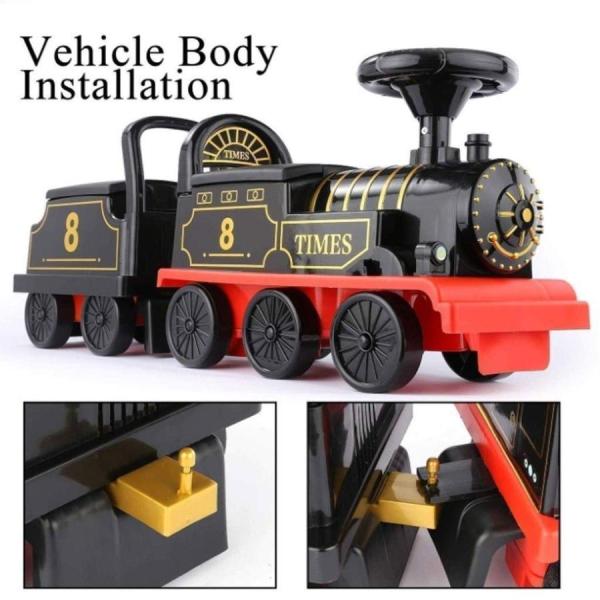 電動4輪乗用玩具 トラック＋電車おもちゃセット Welina 音と光つき 男の子女の子のプレゼントに クリスマス/誕生日ギフト 走行おもちゃ_5