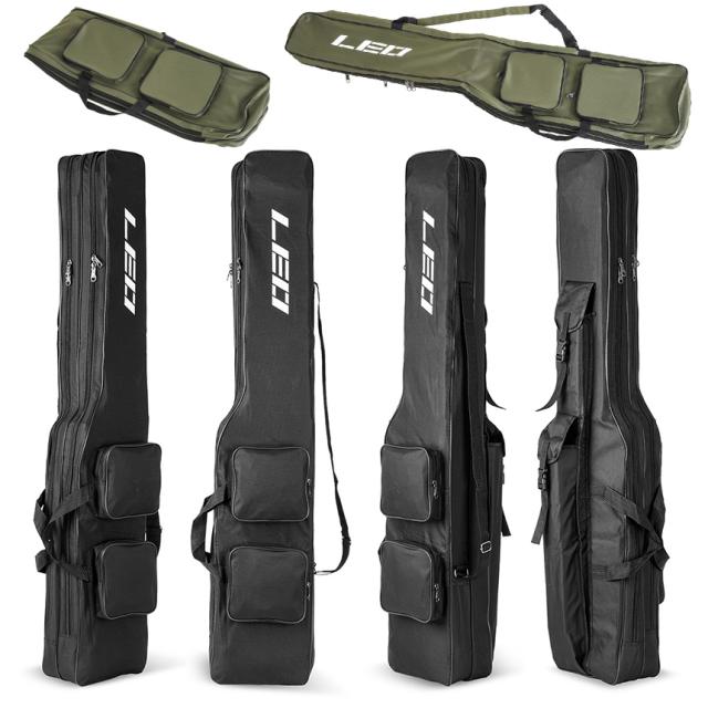釣竿ケース フィッシングバッグ ロッドケース 折り畳み 釣り用ロッドケース 大容量 竿袋 収納 持ち運び便利 釣り 1.3m 肩掛け 大容量 釣り竿入れ 折畳 釣具タックル n1