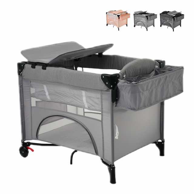 折りたたみ ベビーベッド 添い寝ベッド ベビーサークル おむつ替えテーブル付 ベビーベッド ベビーサークル 折りたたみ 添い寝ベッド おむつ替え