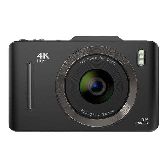 デジタルカメラ デジカメ 4800万画素 4K 自動美顔 2.8インチ 16