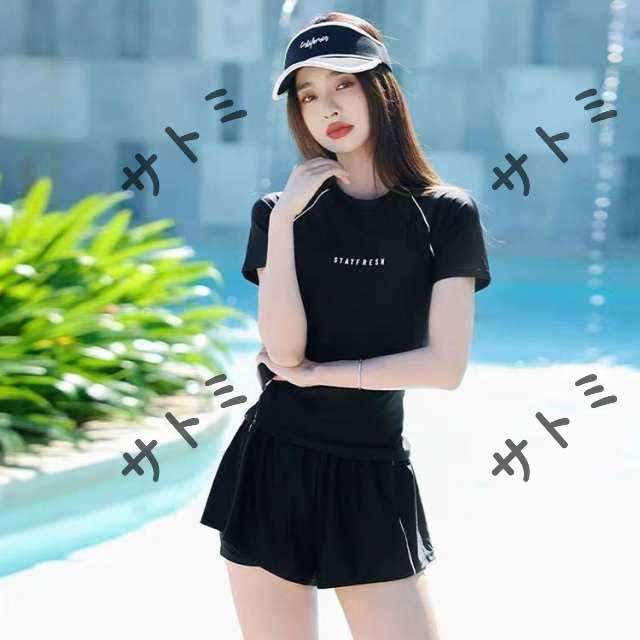 ショートパンツ 半袖tシャツ 中学生 上下セット セパレート水着