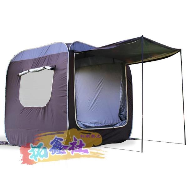 車と連結 屋根シート付 車中泊テント ハッチバックテント リアゲート