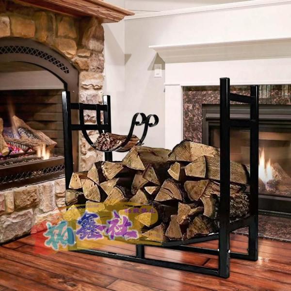 薪ラック　薪スタンド　薪置き　真鍮　omamakinodai型 収納袋付き omamakinodai walnut | Fallworks