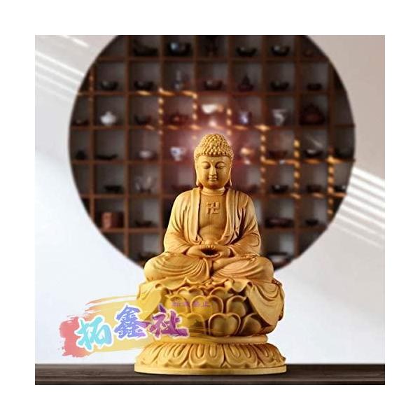 仏教美術 厨子 入り 金彩 彩色 如来像 木彫 懐中 仏像 仏教美術 木製