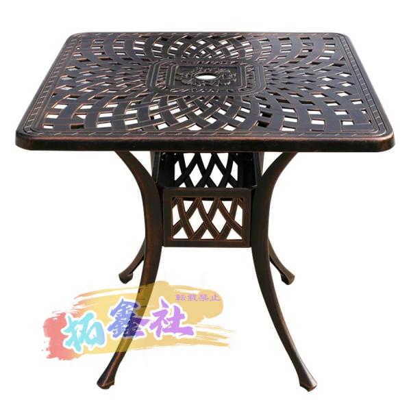 ガーデンテーブル 120×56cm 屋外 アルミ製 KAT-1205GM(OD) カーキ